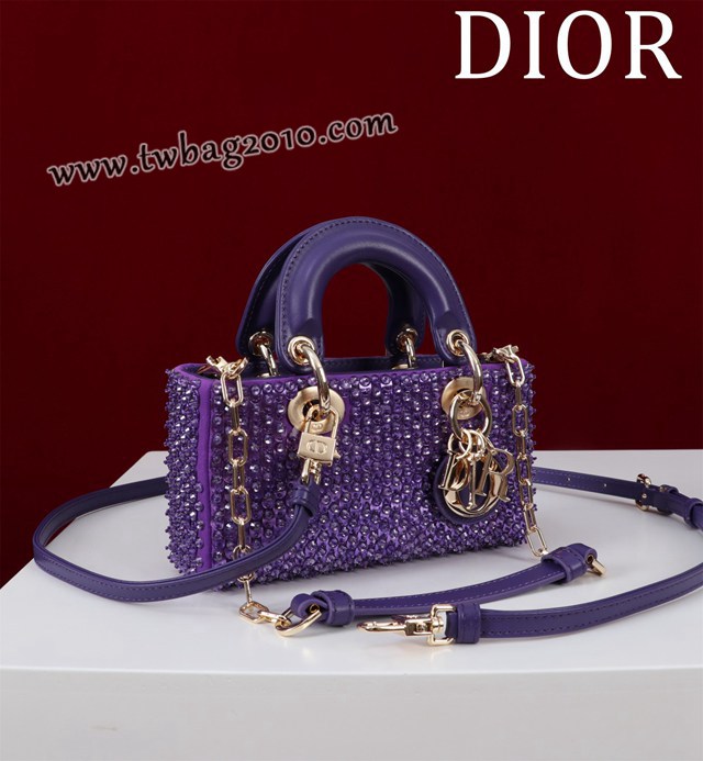 Dior专柜新款迪奥顶级原单超迷你刺绣珠片lady d-joy-micro djfk1050